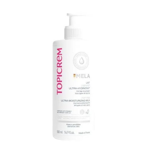 Topicrem Mela Lait Unifiant Ultra-Hydratant Spf15 500ml