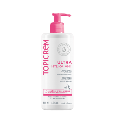 Topicrem Lait Corps Ultra Hydratant 500 ml