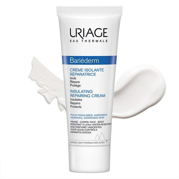 Uriage Bariederm Crème Isolante Réparatrice Peaux Agressées et Irritées Sans parfum 75 ml