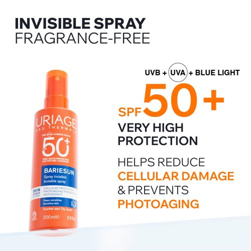 Uriage Bariésun Spray Spf50+ Protecteur Visage Et Corps Sans Parfum 200 ml