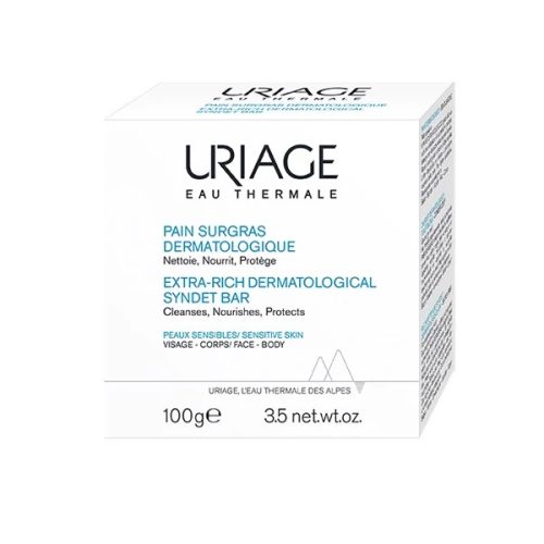 Uriage Savon Surgras Dermatologique Visage et Corps Peaux Sensibles 100g