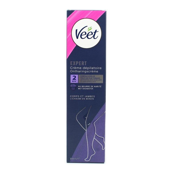 Veet Crème Dépilatoire Corps Et Jambes Peaux Sensibles 200 ml