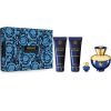 VERSACE Dylan Blue Femme Coffret L’Eau de Parfum EDP 50ml + Miniature 5ml + Gel douche 50ml + BL 50 ml