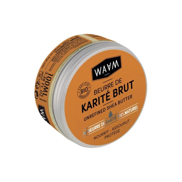 Waam Beurre de Karité Brut Visage Corps et Cheveux 100 ml