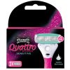 Wilkinson Quattro Recharges Lames de Rasoir Peau Sensible Femme 3 Pièces