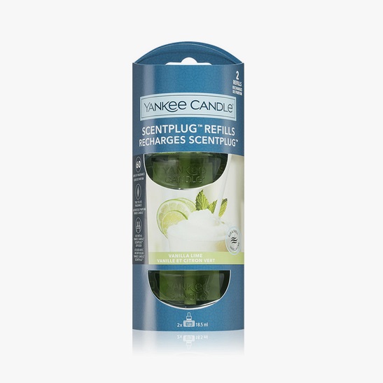 Yankee Candle Vanilla Lime Refill Recharge De Diffuseur Électrique Parfum Vanille 2×18.5ml